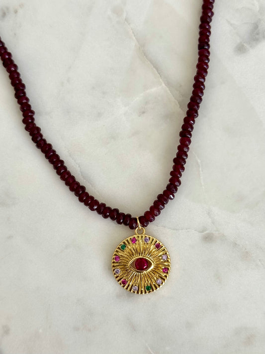 Ruby Prism Necklace