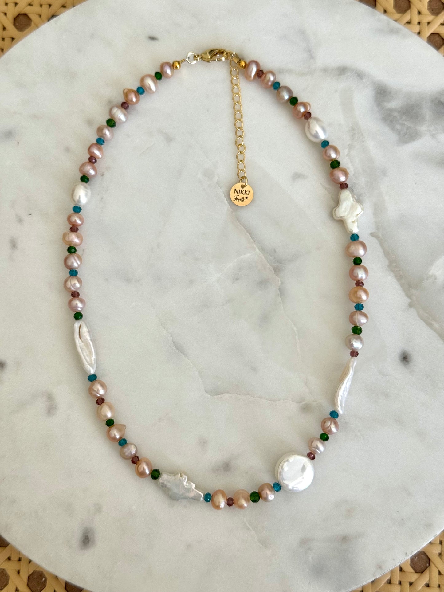 Crystalline Pearls Necklace