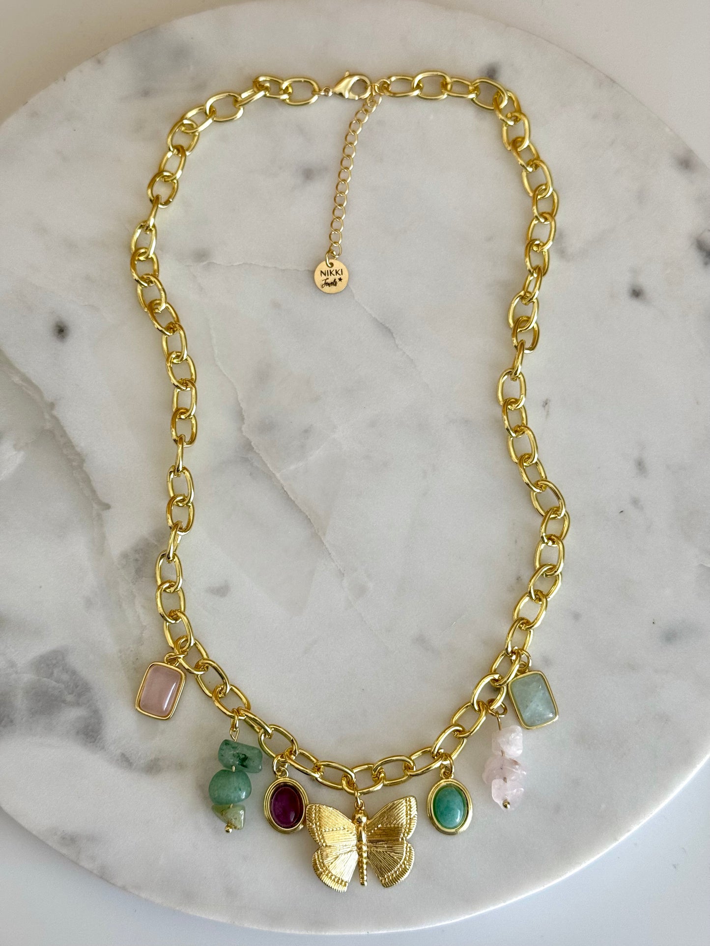 Girly Bold Charm Necklace