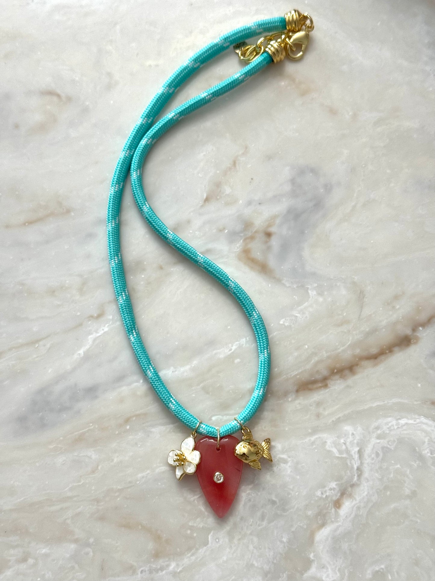 Turquoise Paracord Necklace