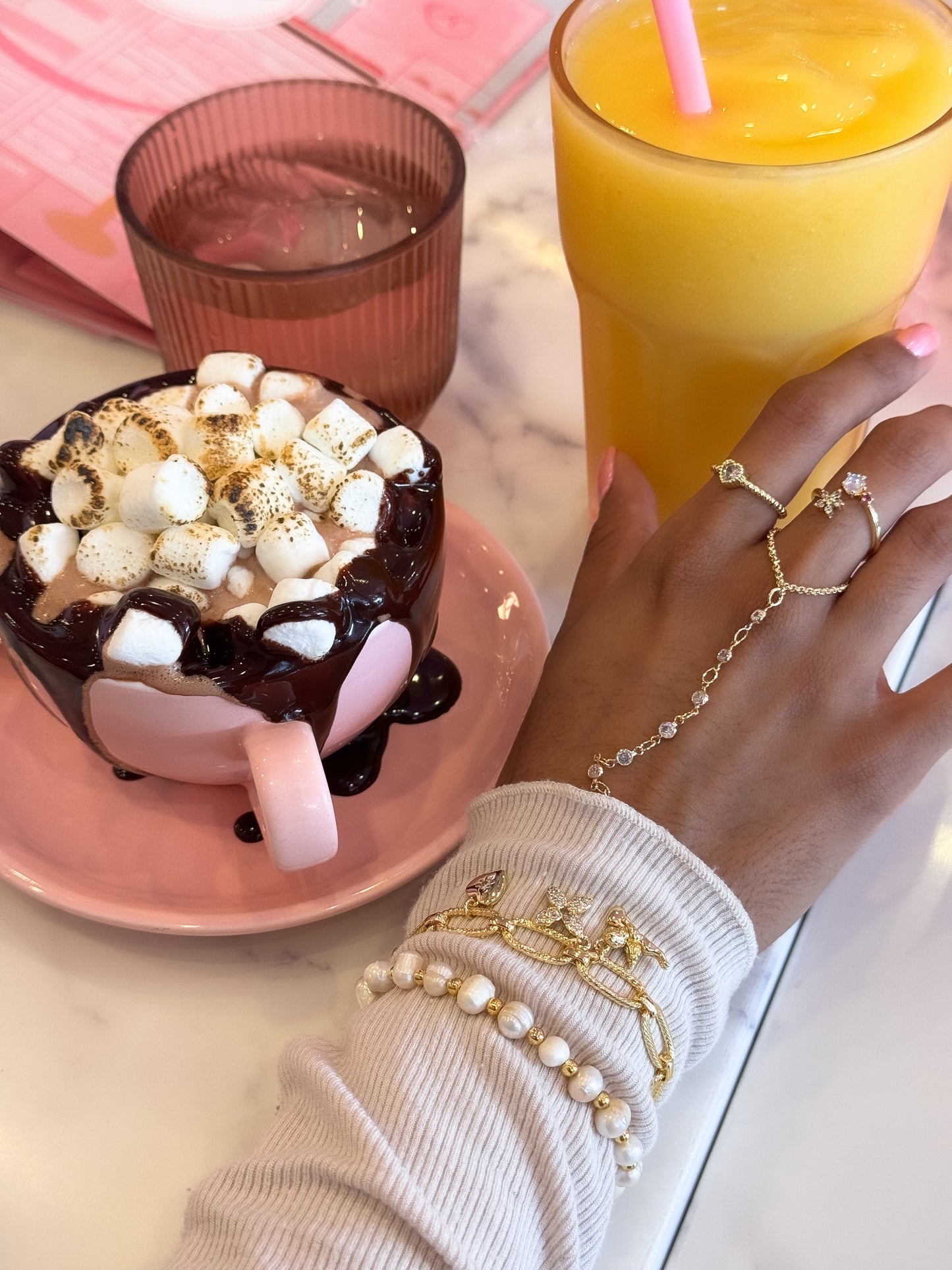Golden Pearls Bracelet