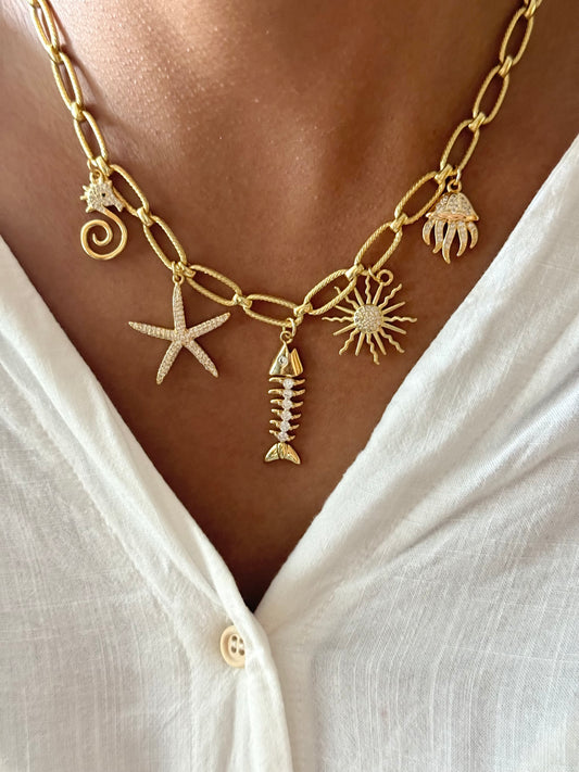 Sea Life Charm Necklace