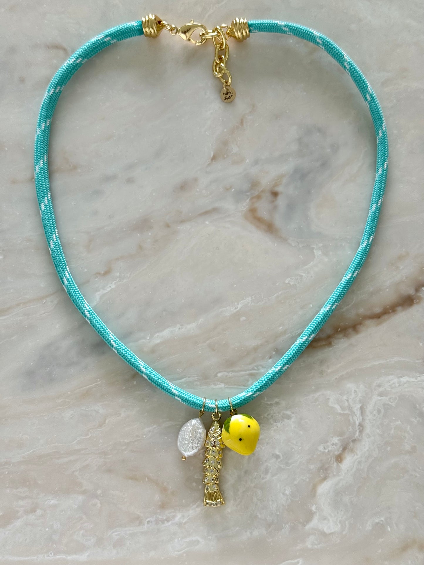 Turquoise Paracord Necklace