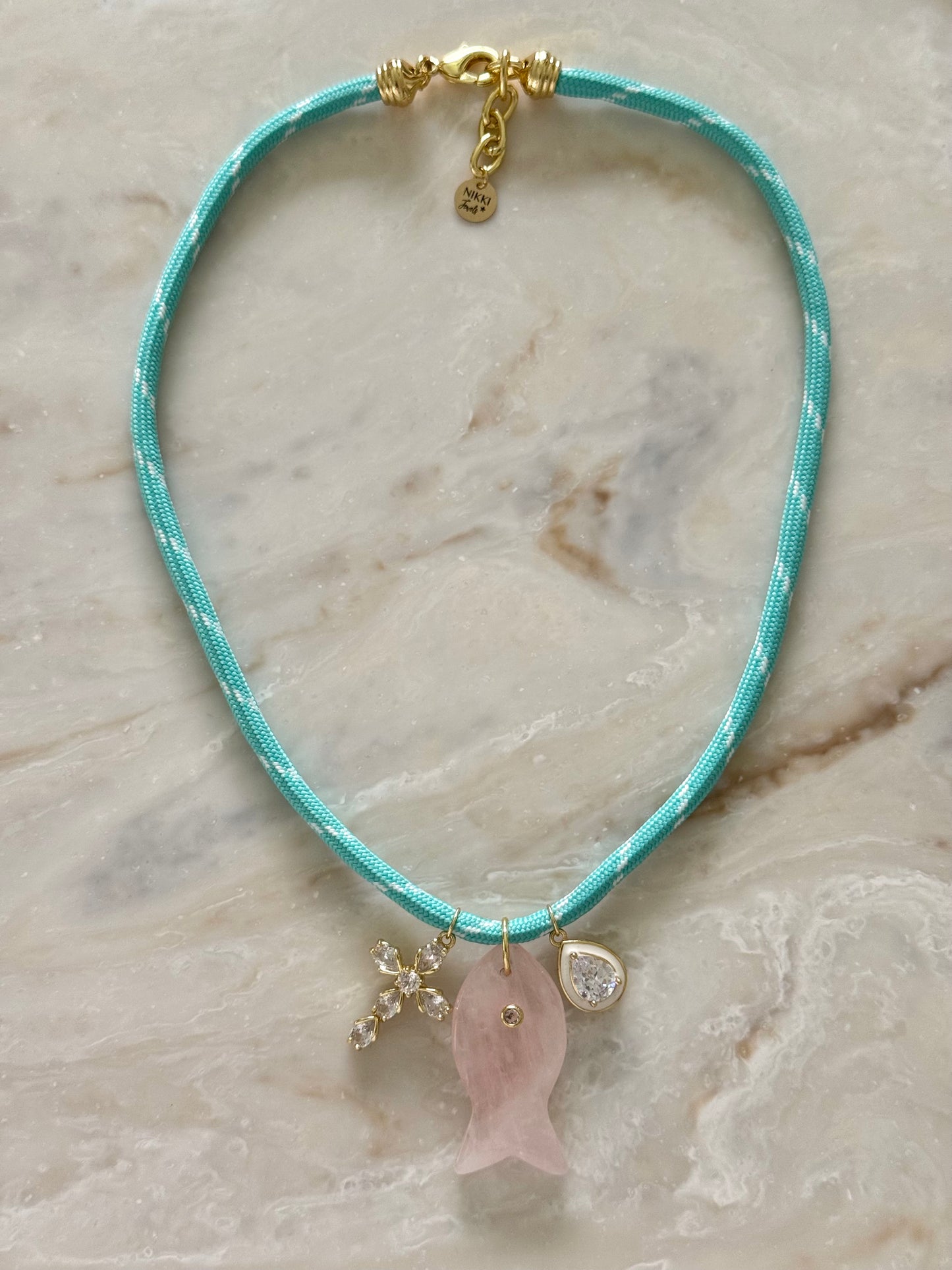 Turquoise Paracord Necklace