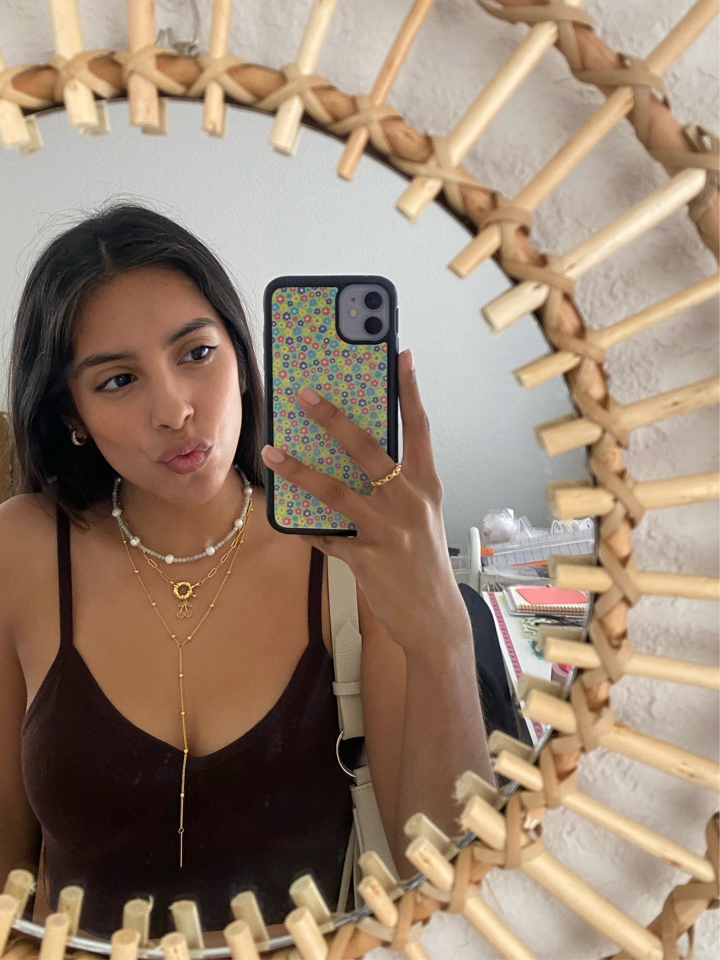 Cherry Bomb Necklace And Earrings Set