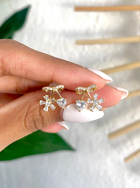 Gift Bow Studs