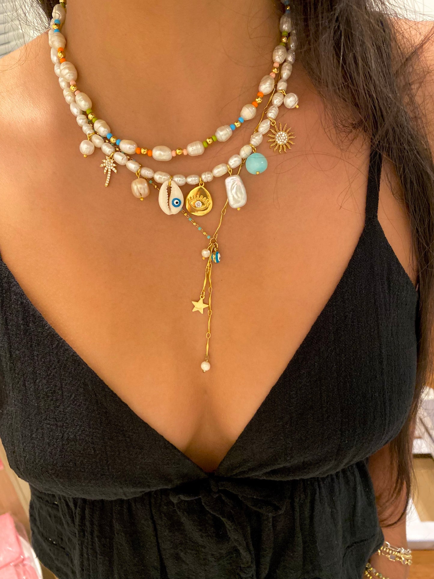 Colorful Pearls Necklace