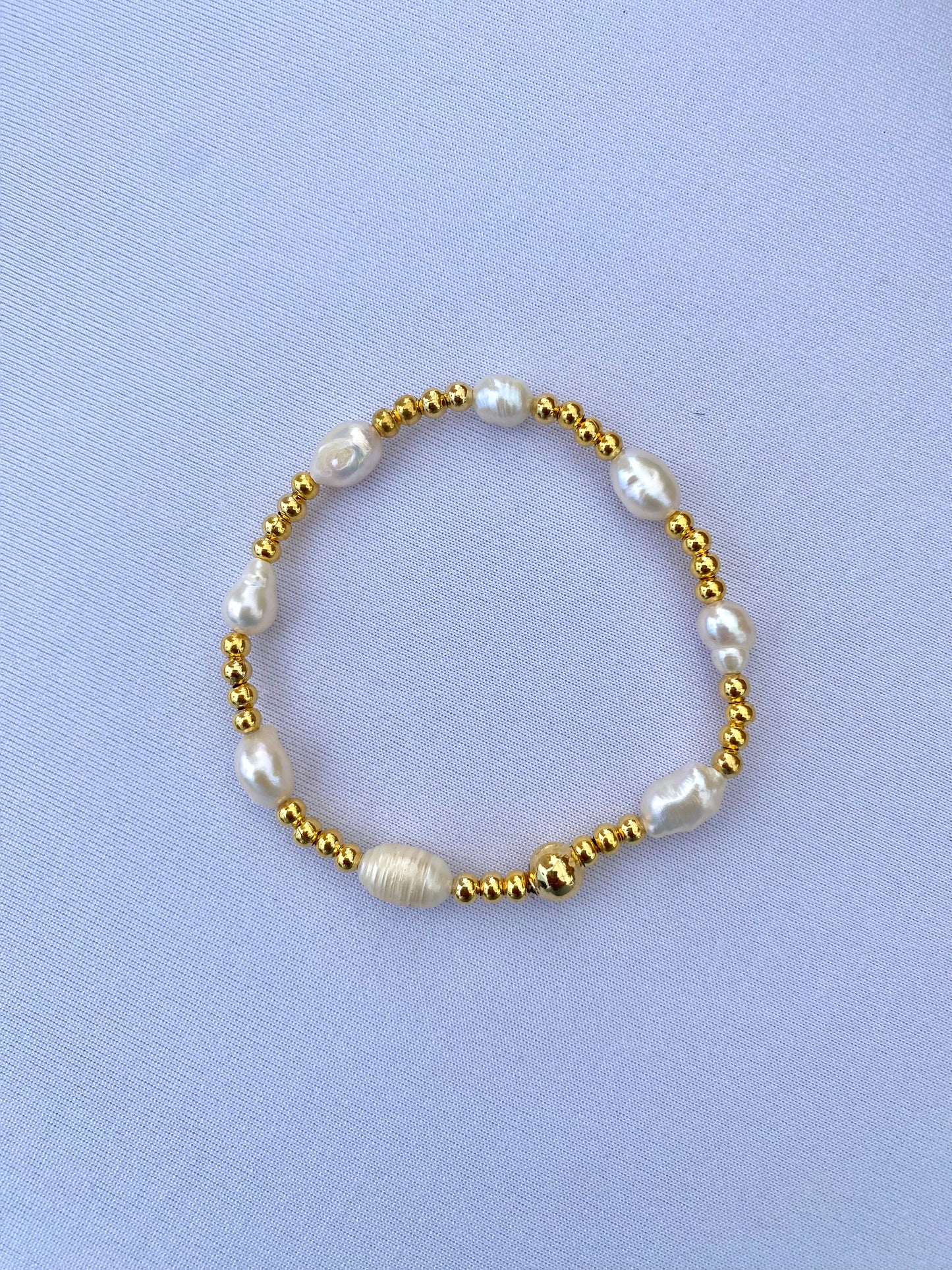 Pearl and Gold Bracelet