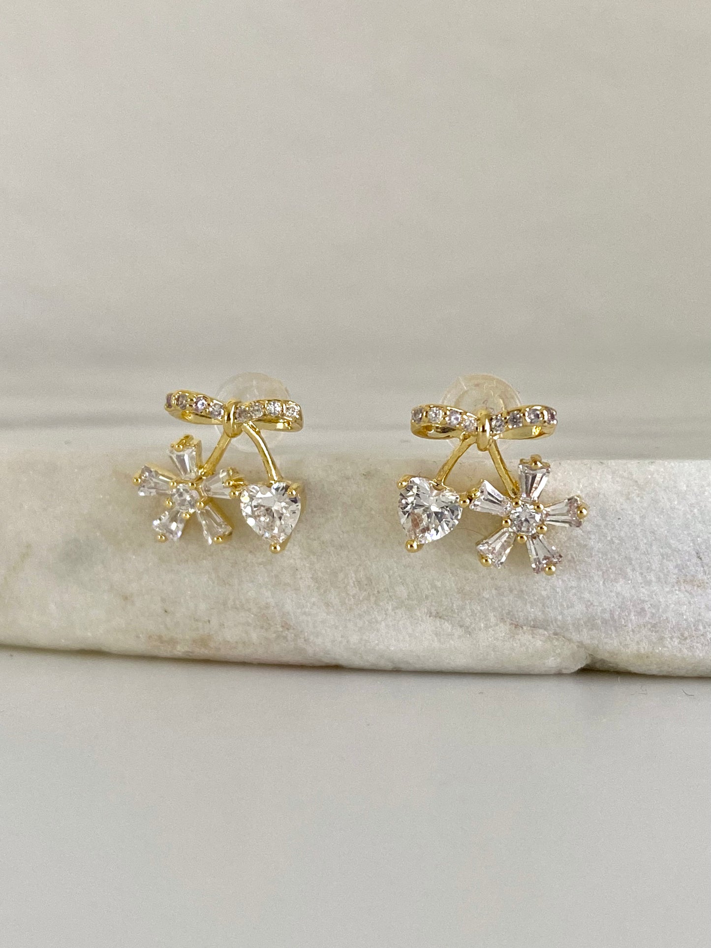Gift Bow Studs