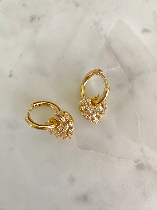 Clear Stole My Heart Earrings