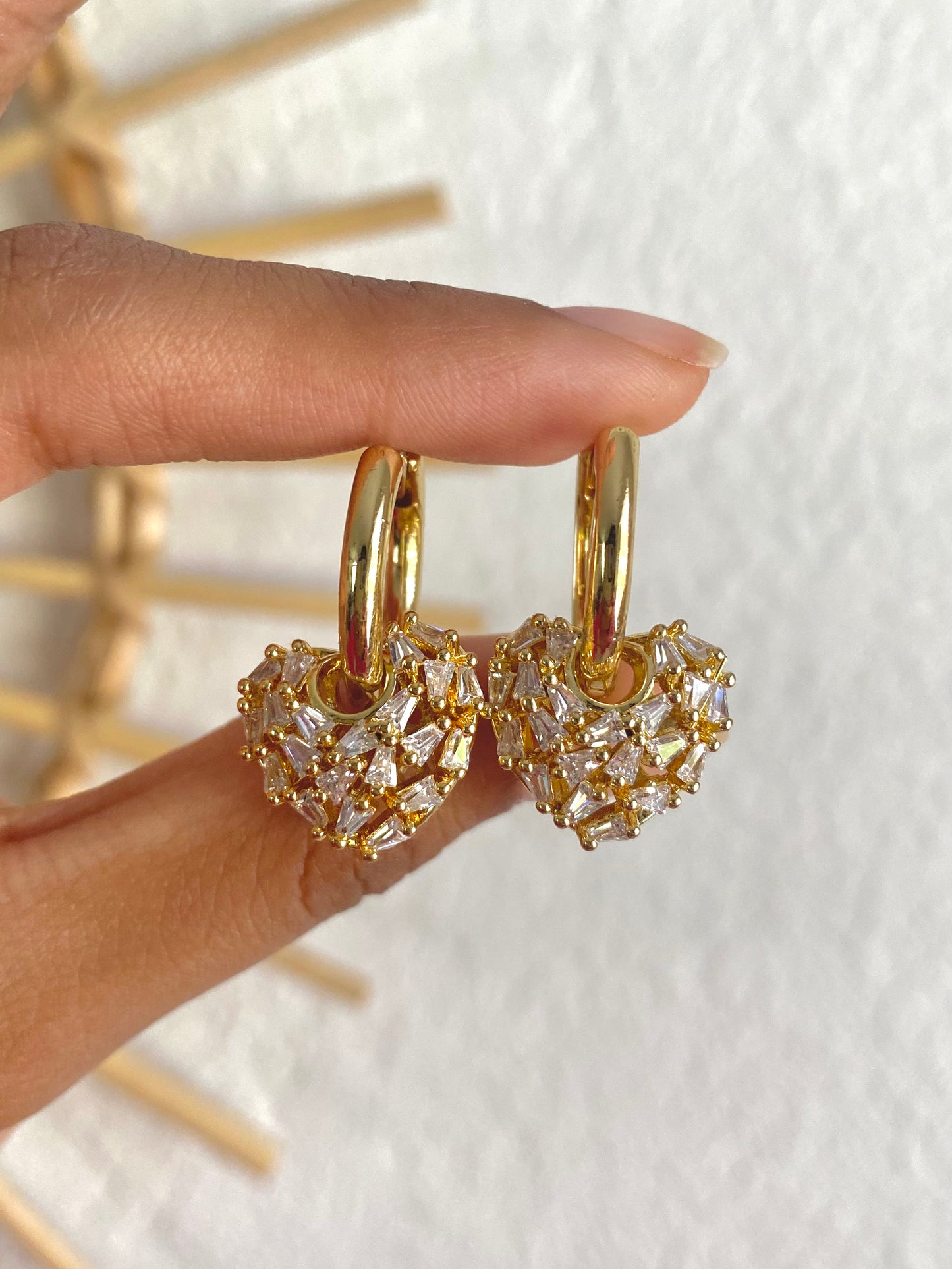 Clear Stole My Heart Earrings