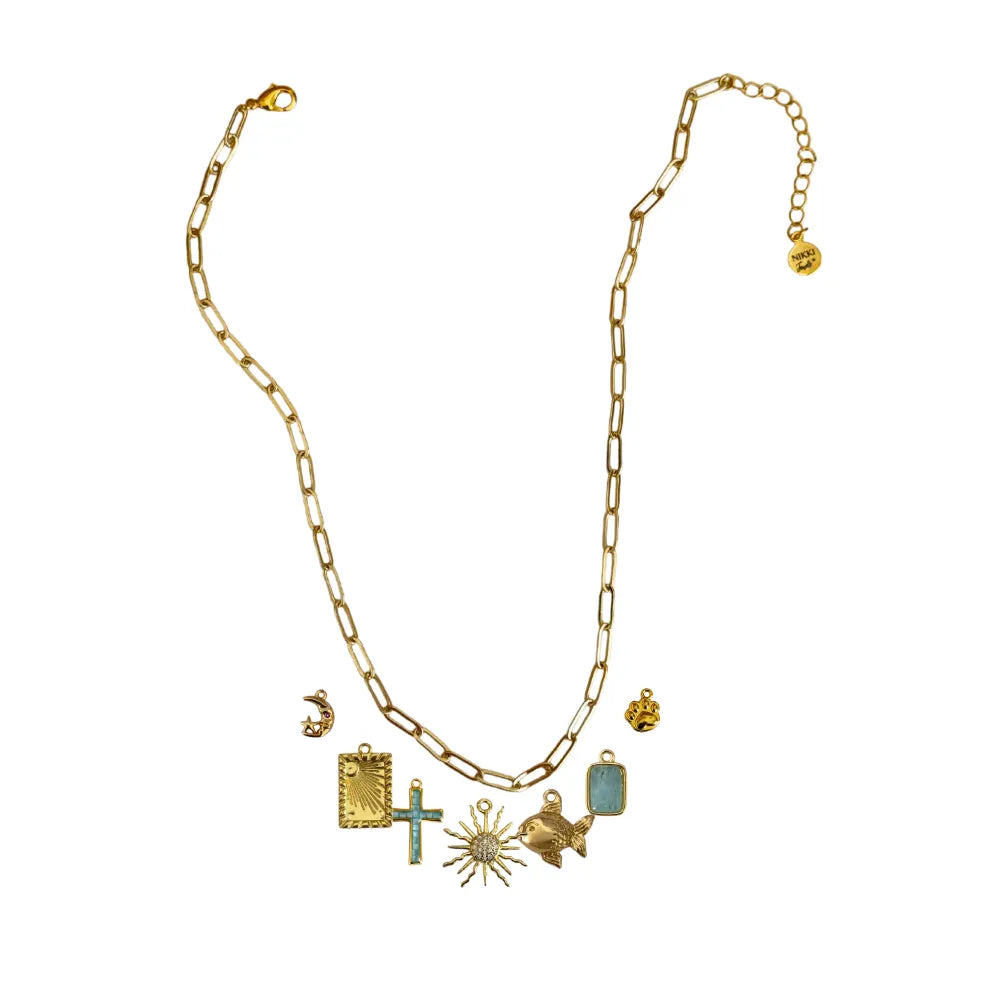 Custom Charm Necklace - Customer's Product with price 74.00 ID bfxMSUqWiUaCprH_snpiOfHJ