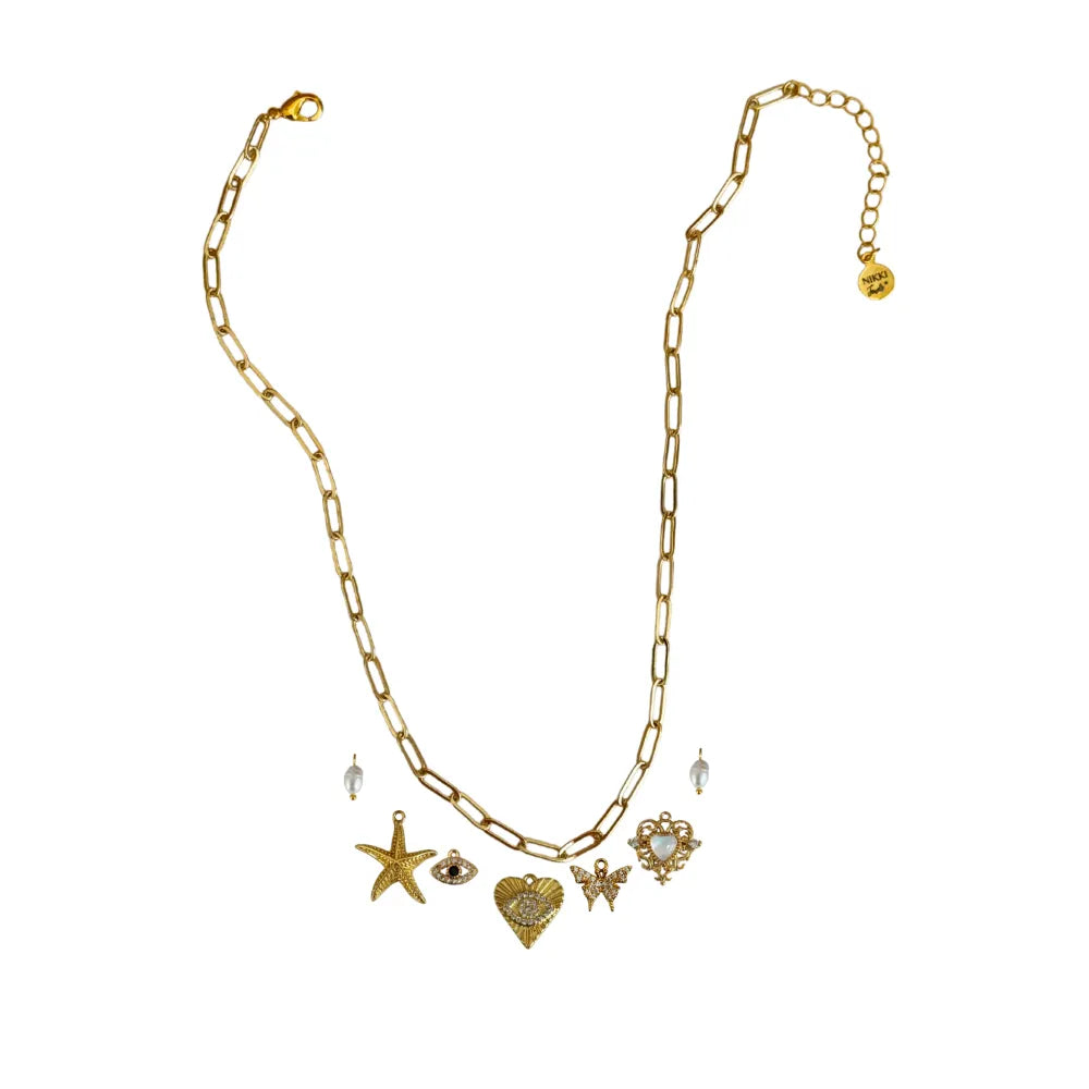 Custom Charm Necklace - Customer's Product with price 60.00 ID MIGV16LQfedXnlW8M-gje1wQ