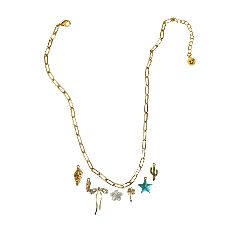 Custom Charm Necklace - Customer's Product with price 67.00 ID tU3uALy0DZwU9gL6A2iS-6GD