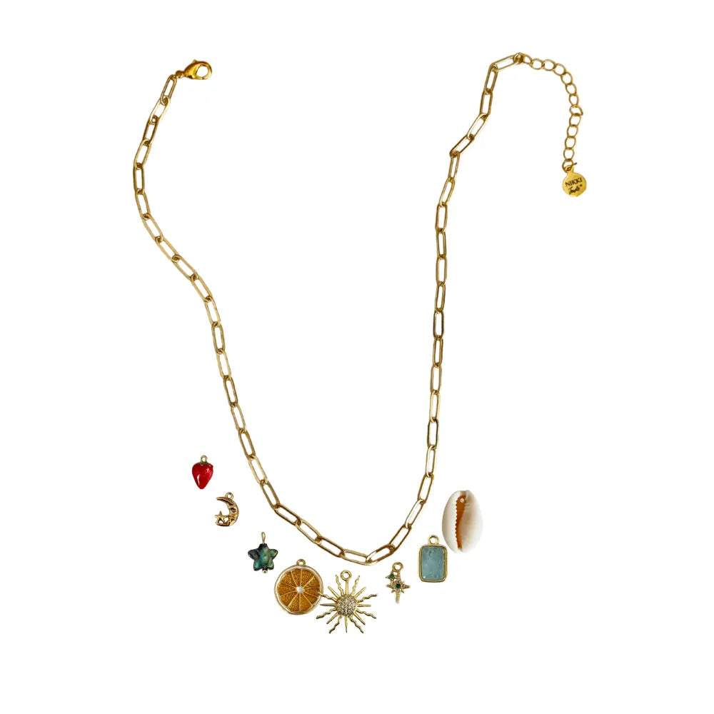 Custom Charm Necklace - Customer's Product with price 68.00 ID 3tT2Zr1PluzPfYFNUD6P5msl