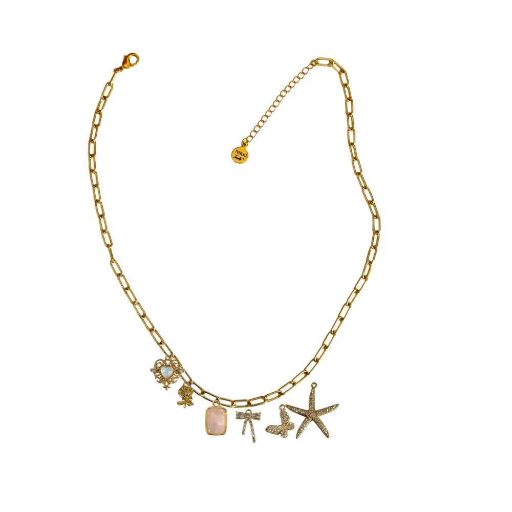 Custom Charm Necklace - Customer's Product with price 66.00 ID L9eSp3kHuaghlnnew4gIJAyk