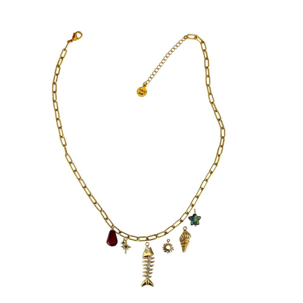 Custom Charm Necklace - Customer's Product with price 60.00 ID Zmb_KU-e1J3T-KyWwHDqFpWK