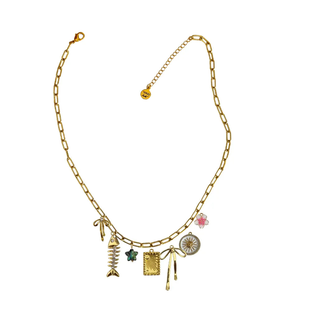 Custom Charm Necklace - Customer's Product with price 67.00 ID W9ZaeQYHlqbjDv08CqxtGY2n