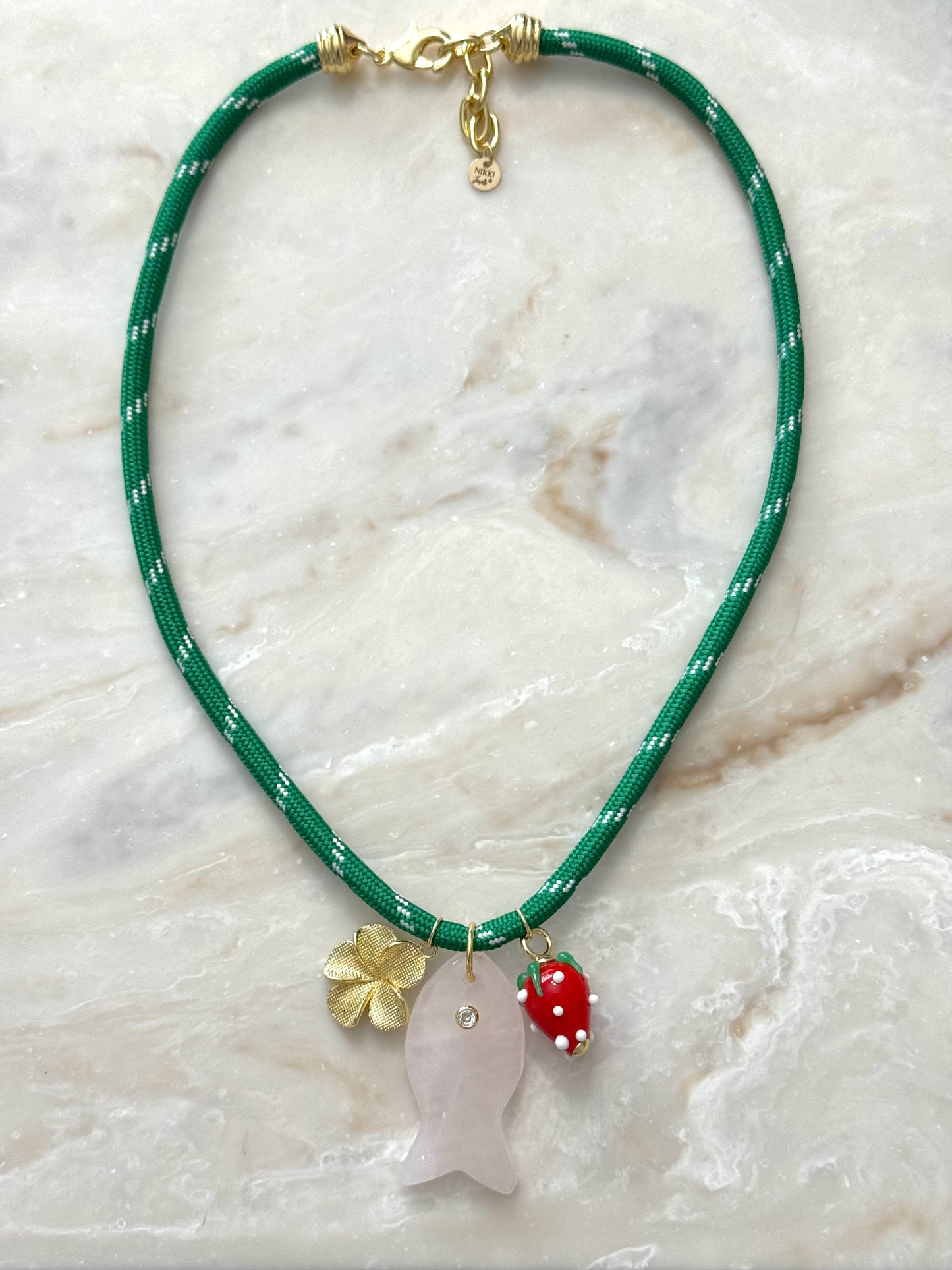 Green Paracord Necklace