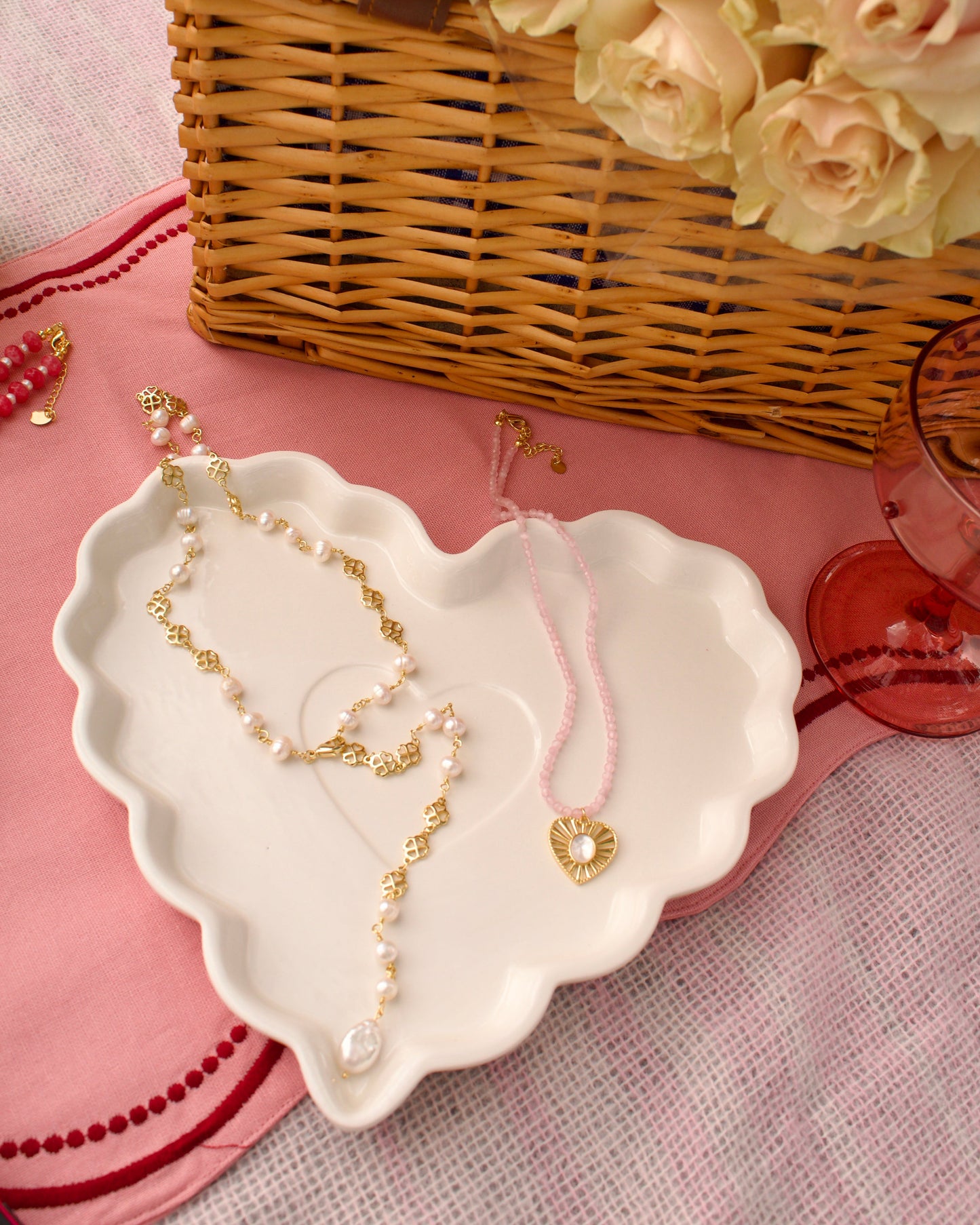 Blushing Heart Necklace