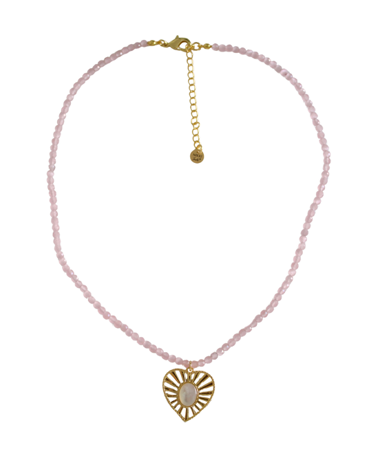 Blushing Heart Necklace