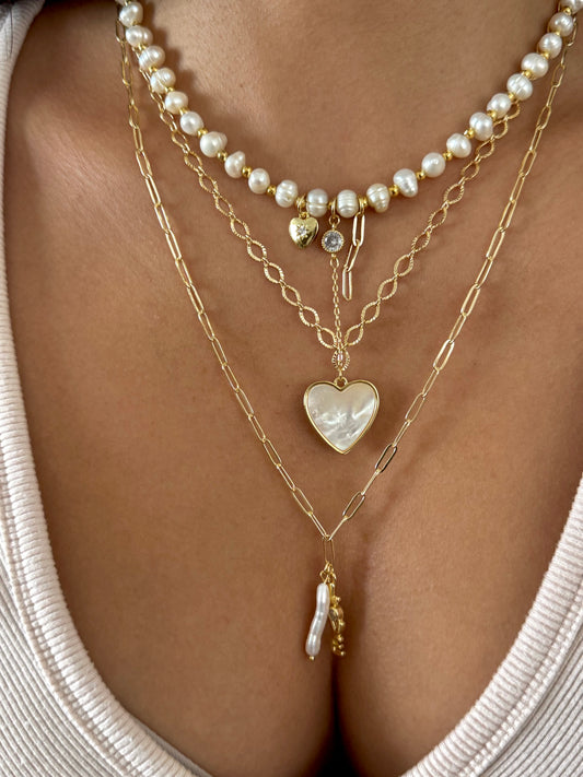 Golden Pearls Necklace