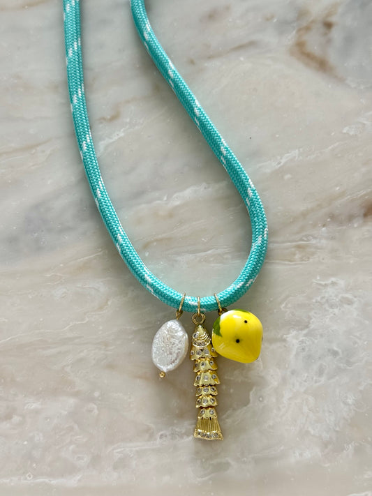 Turquoise Paracord Necklace