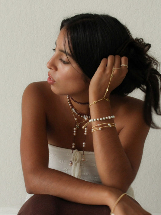 Crystalline Pearls Necklace