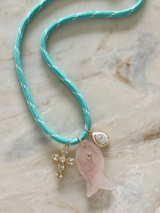 Turquoise Paracord Necklace