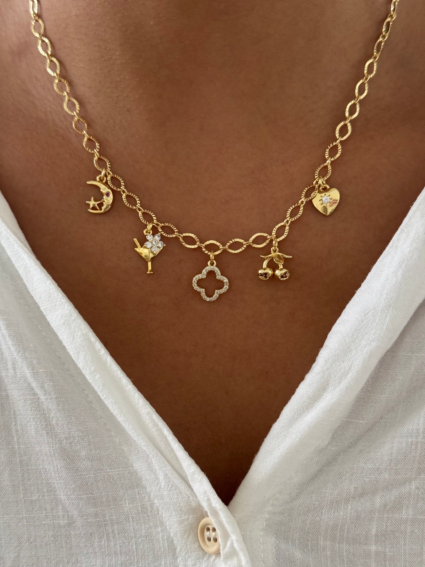 Dainty Night Charm Necklace