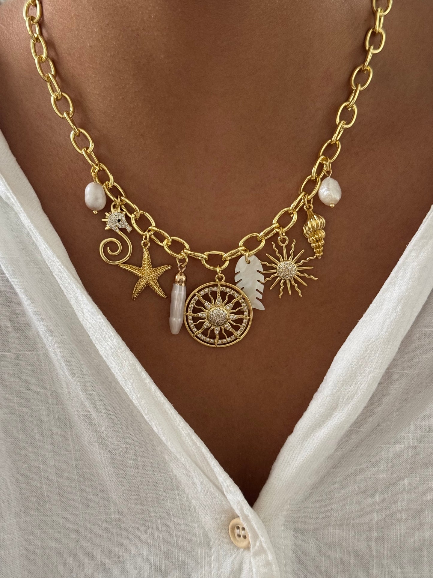 Oceanic Treasures Charm Necklace