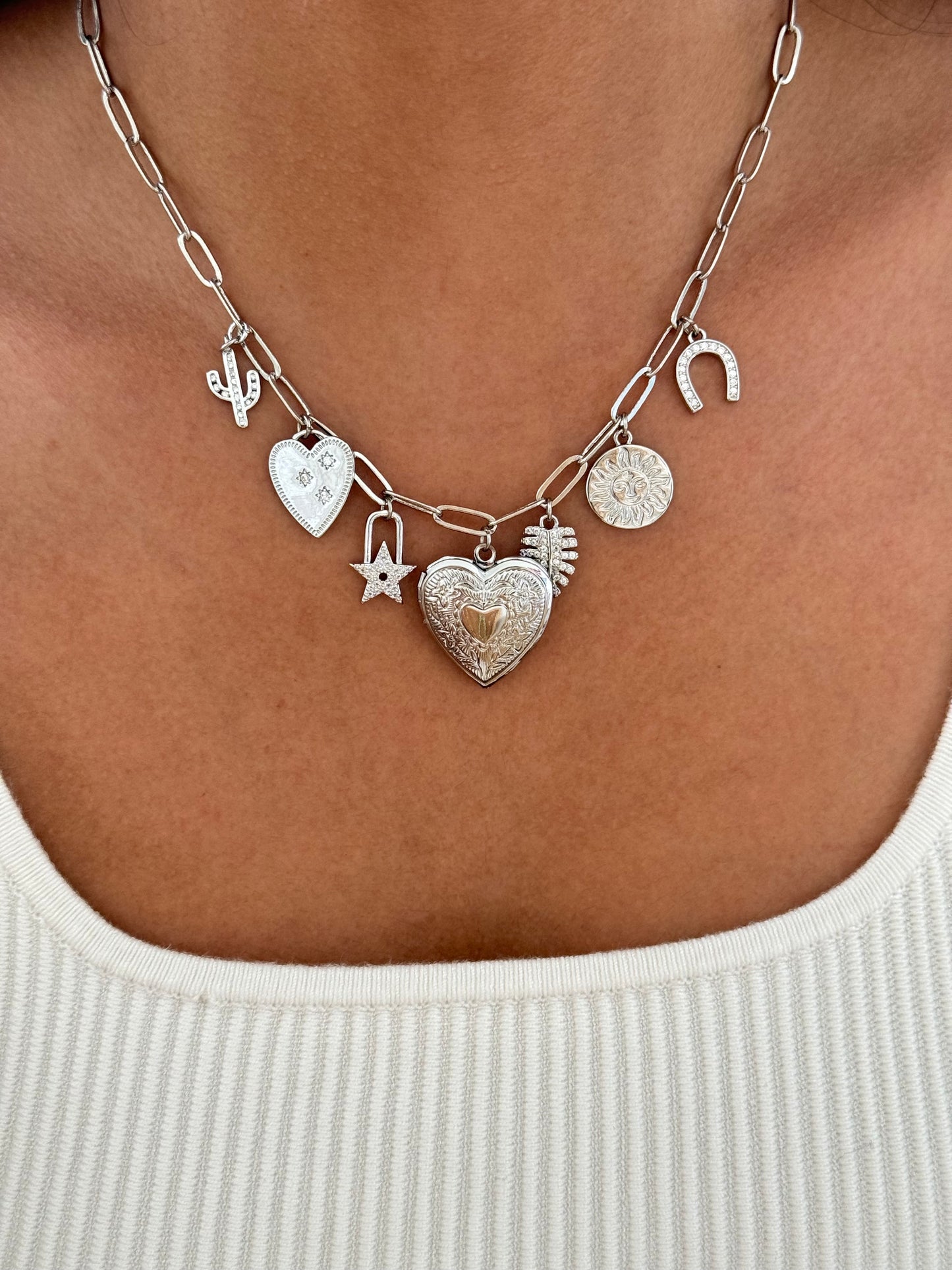 Silver Charms Necklace