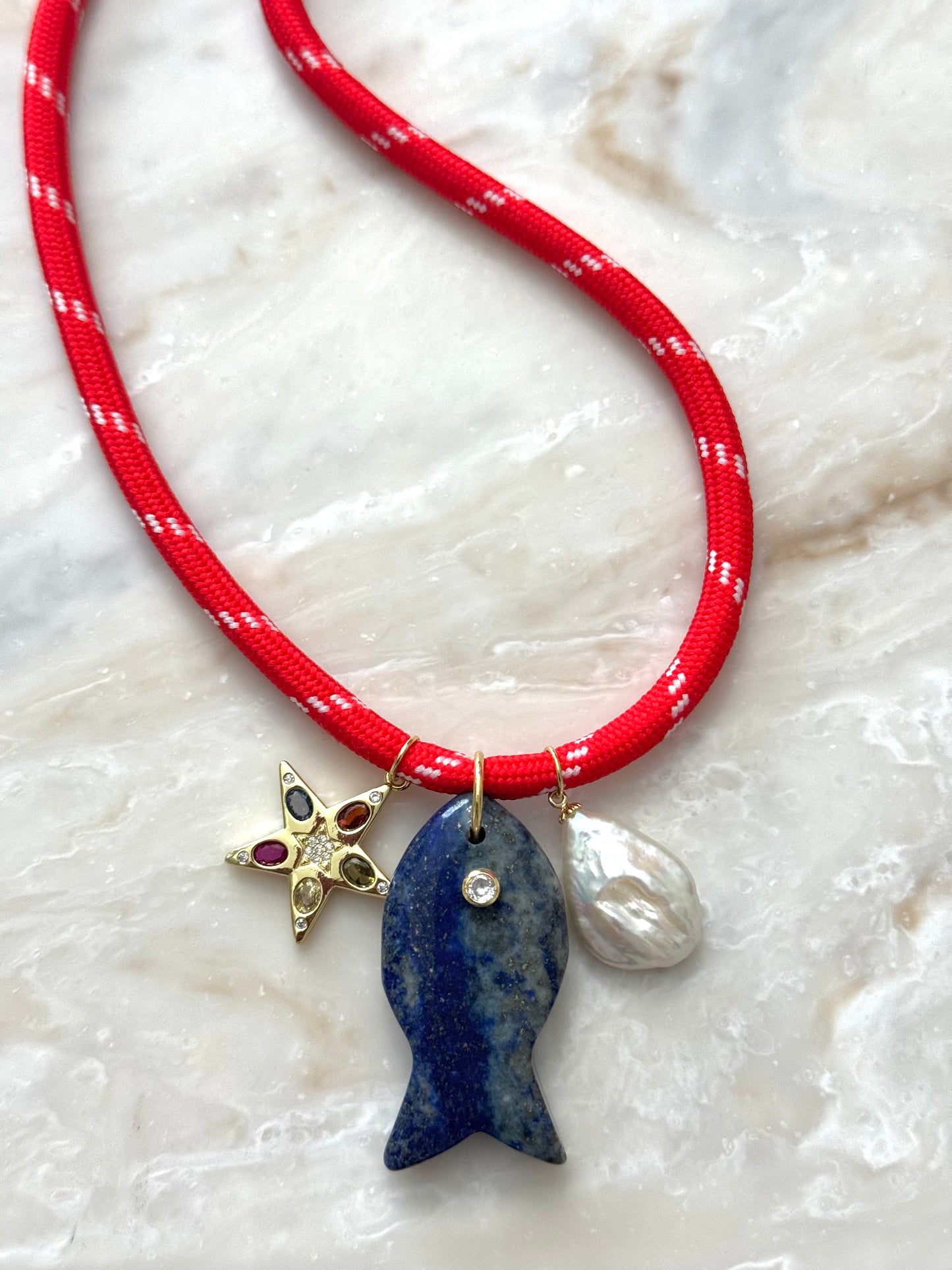Red Paracord Necklace