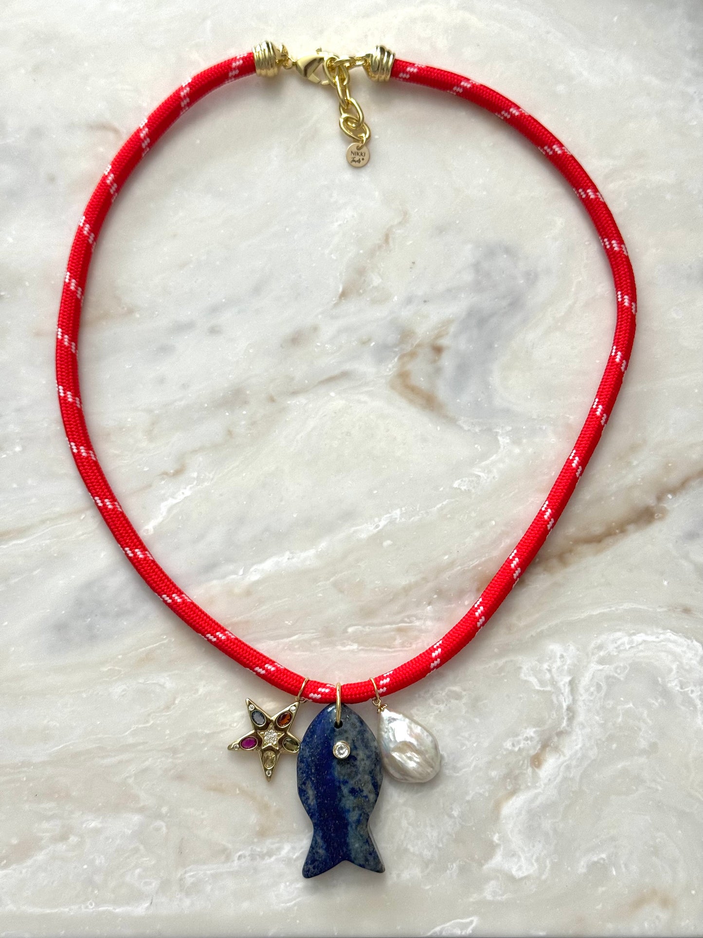 Red Paracord Necklace
