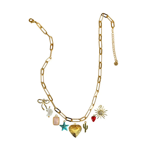 Custom Charm Necklace - Customer's Product with price 77.00 ID HVrz_BMyzo37yLfQFfnrKMUO