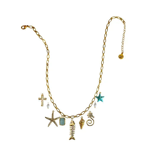 Custom Charm Necklace - Customer's Product with price 76.00 ID Mh4ka4daojg5XSOE1WcUZbmw