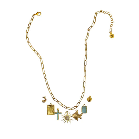 Custom Charm Necklace - Customer's Product with price 74.00 ID bfxMSUqWiUaCprH_snpiOfHJ