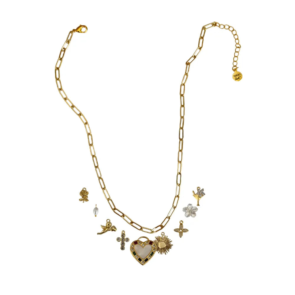 Custom Charm Necklace - Customer's Product with price 76.00 ID sALX6nfDnQ9oVoZaEPLdGyFW