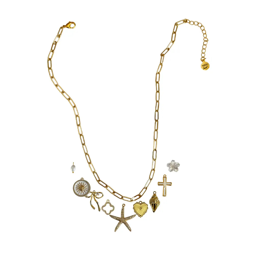 Custom Charm Necklace - Customer's Product with price 76.00 ID G-JKcAAk7pv9QfRUGqf15LX9