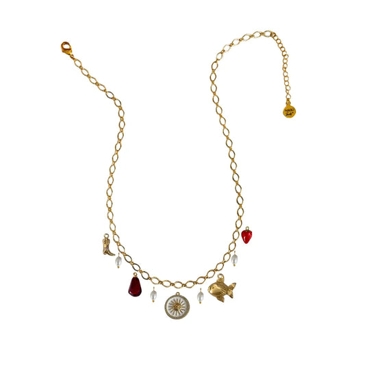 Custom Charm Necklace - Customer's Product with price 62.00 ID 7iqnKNQ55H9Yn2yUHdAP2xow