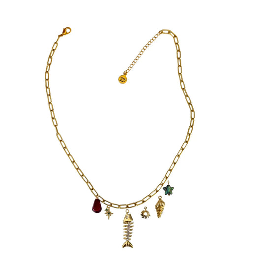 Custom Charm Necklace - Customer's Product with price 60.00 ID Zmb_KU-e1J3T-KyWwHDqFpWK